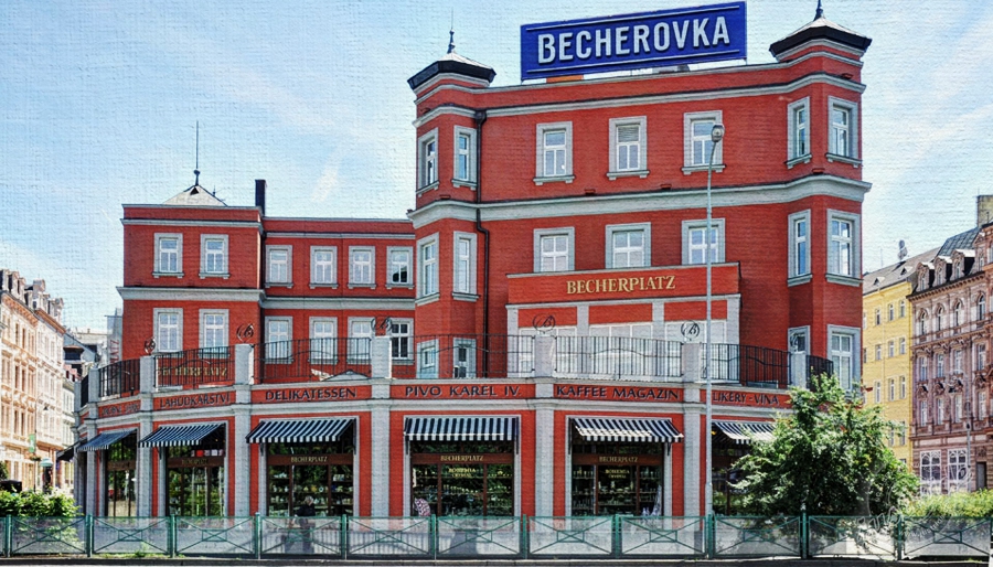 Jan Becher Becherovka Museum building in Karlovy Vary